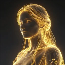 angular impressionism, golden glowing outlines, sharp focus, photography, unreal engine, trending on artstation, photorealistic, octane, trending on deviantart