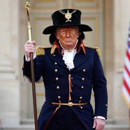 donald trump dressed as napoleon bonaparte,