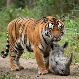 half tiger, half rhino