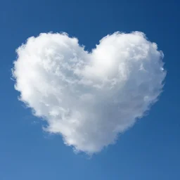 heart heart heart shaped clouds, photo
