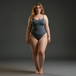 full body image of curvy white girl artstation, 8k, cinematic lighting