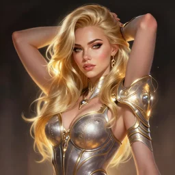 portrait of apex legends lara stone, intricate, elegant, glowing lights, highly detailed, digital painting, artstation, glamor pose, concept art, smooth, sharp focus, illustration, art by artgerm and greg rutkowski, artey freytag