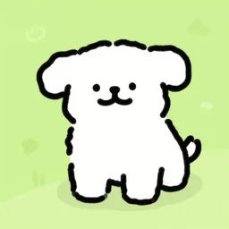 a cute doodle of a dog