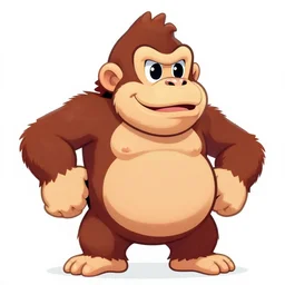 pregnant donkeykong, digital art 8k