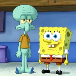 Squidward, spongebob characters, cgi