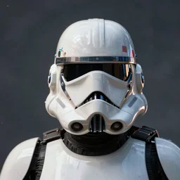 deathtrooper and republic commando helmet mash up, Star Wars, detailed octane render of a helmet, in the style of Feng zhu, Japanese influenced