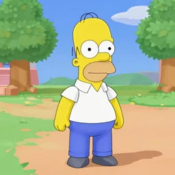 Homer Simpson in animal crossing, 4k gameplay