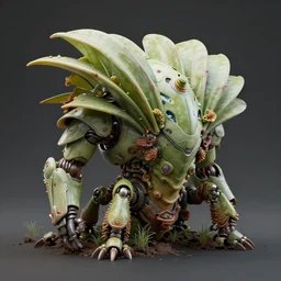 futuristic hydnora africana mecha subterranean plant body, sepals forming helmet, floral details, hydnora africana, 8 k hd resolution, barbatos gundam with floral inlay, bandai box art, star wars, makoto kobayashi, frank gehry, raymond swanland