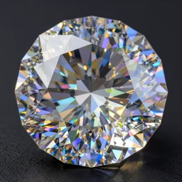 hyper realistic, beautiful multi dimensional, glowing colorful diamond, dark background, volumetric lighting, very sharp details, octane 8 k render