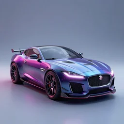 a neon cyberpunk cyborg jaguar, octane render
