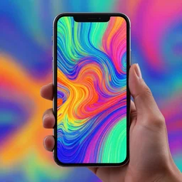 digital art, smartphone, vivid