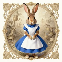 rabbit from alice in wonderland by guillermo del toro, intricate, elegant, highly detailed, centered, digital painting, artstation, concept art, smooth, sharp focus, illustration, donato giancola, Joseph Christian Leyendecker, WLOP, Boris Vallejo