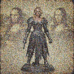 12 inch model of Margot Robbie by Simon Bisley, looking shredded from working out, wearing witchblade armor, in the style of HR Giger, insane detail, in the style of Da Vinci, old weathered paper, 8k,