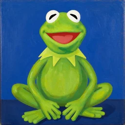 kermit the frog painting by anni albers