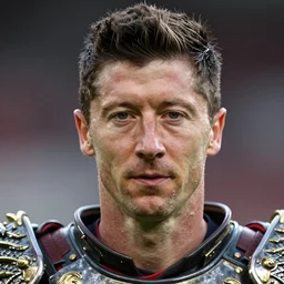 photo face, robert lewandowski, photorealistic face, full face photo, metallic dragon armor suit, 4 k, detailed, pic, elegant, ultra detailed, depth of field