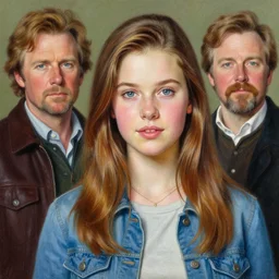 a detailed realistic painting portrait of young luanne platter from king of the hill by alessio albi and rembrandt, in the style of rembrandt, photorealistic, vibrant colors, studio lighting, volumetric lighting, micro details