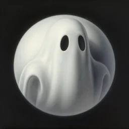 ghost sphere, abstract, by rene magritte, 4 k, 8 k, 1 6 k, 1 0 0 0