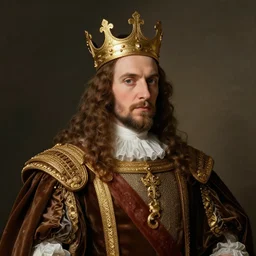 a fantastic portrait of a king, highly detailed, in the style of romanticism