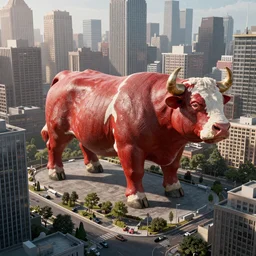 big beef city, 3d model, cinematic, 4k, ultra details, unreal engine, volumetric lighting, masterpiece