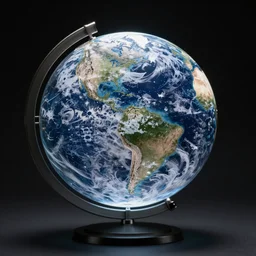 crystal globe the size of planet earth