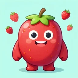 strawberry monster trending on artstation