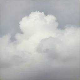a white and grey oil painting of clouds