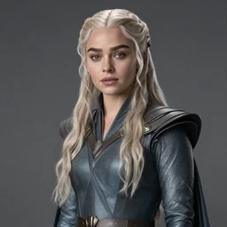 Portrait photo of Daenerys Targaryen, color, studio lighting