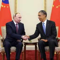 obama meets with putin