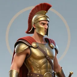 portrait of a spartan hero, mattepainting concept blizzard pixar maya engine on stylized background splash comics global illumination lighting artstation, sharp focus, lois van baarle, ilya kuvshinov, rossdraws