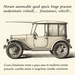 novum automobile, quod specie longe praestat modernitatis vehiculis, translationem futurarum rerum a roma quae in moderna aetate permansit, conceptum consilium, amplum et magnum autocinetum exclusivum.