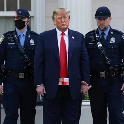 Trump being arrested by the fbi