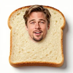 brad pitt made out of bread
