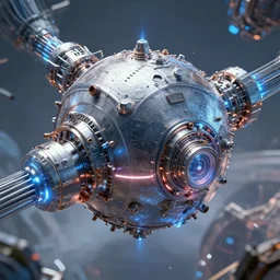a conceptual fusion reactor, sci-fi, future technology, science fiction