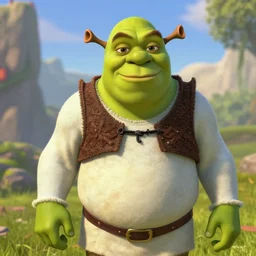 Bob Ross as a Shrek, made by Dreamworks Animation, 8k, trending on artstation, hyperdetalied,