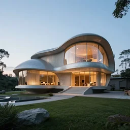 house designed by h. r. giger. professional architectural photo.