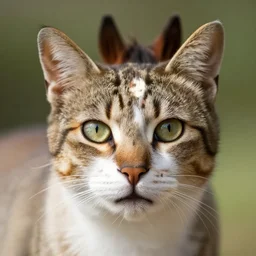 a cat with the face of a horse