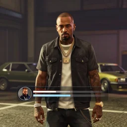 Orelsan GTA V loading screen, electrying ambiance, cinematic