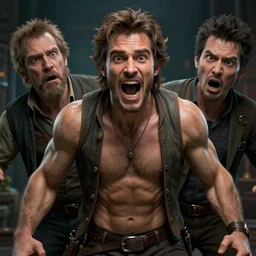 hyperrealistic orlando bloom crazy out of his mind, stunning 3 d render inspired by istvan sandorfi & xiang duan, perfect symmetry, dim volumetric cinematic lighting, 8 k octane comprehensive render, extremely mega hyper - detailed and lifelike attributes & atmosphere, intricate, realistic flesh texture, masterpiece, artstation, stunning,