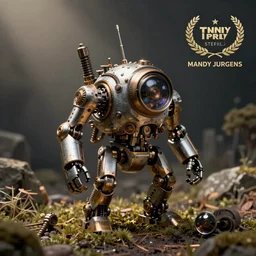 Mini mech steampunk, macro, by Mandy Jurgens