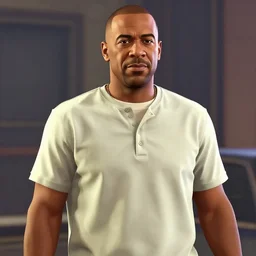 Steve Harvey in Grand Theft Auto V, 3D model, medium shot