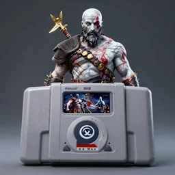 God of war on n64, render, unreal, studio lighting, blender, trending on artstation, 8k, highly detailed