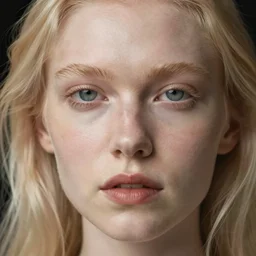 closeup headshot photo of the whitest blonde person from bronx, detailed face details