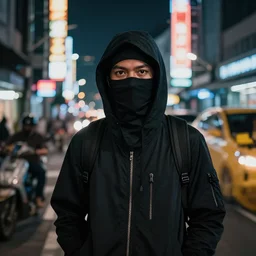 jakarta night life undercover in realistic art, award winning photo
