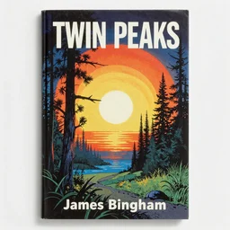 Pulp book cover of Twin Peaks artwork by James Bingham
