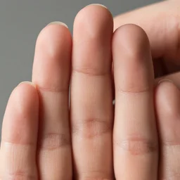 extreme close - up shot, discernible normal hands with five fingers