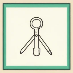 simple!!!!!!!!!!!!! schematic of the tool that saved humanity, centered in a frame
