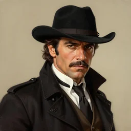 Rodrigo Santoro as Zorro, detailed matte painting portrait