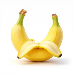 wireframe of a banana apple crossbreed, 4 k, illustration