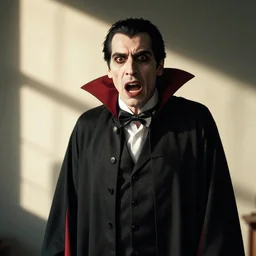 Ultra realistic Vampire getting scared by the sun light