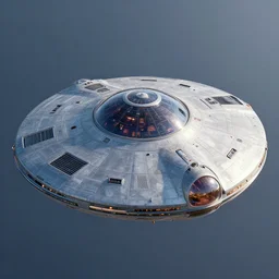 retrofuturistic ufo, 3 d render, octane, ray tracing, ultra high detail, photorealistic, high resolution, 8 k